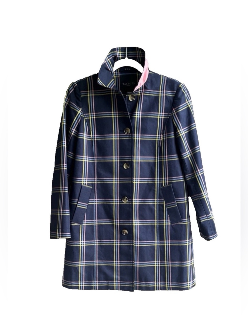 Talbots Plaid A Line Mac
Jacket Coat womens size P